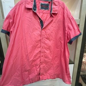 Robert Graham Vibrant Pink Casual Button Down Shirt Size 3XL